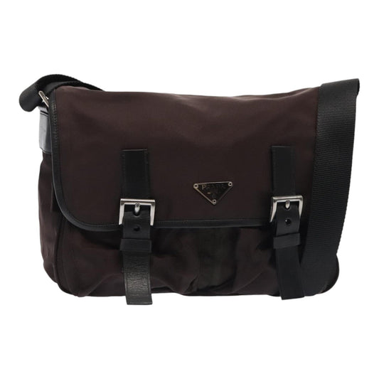 Luxury Prada Shoulder Bag Nylon Brown  bs18144
