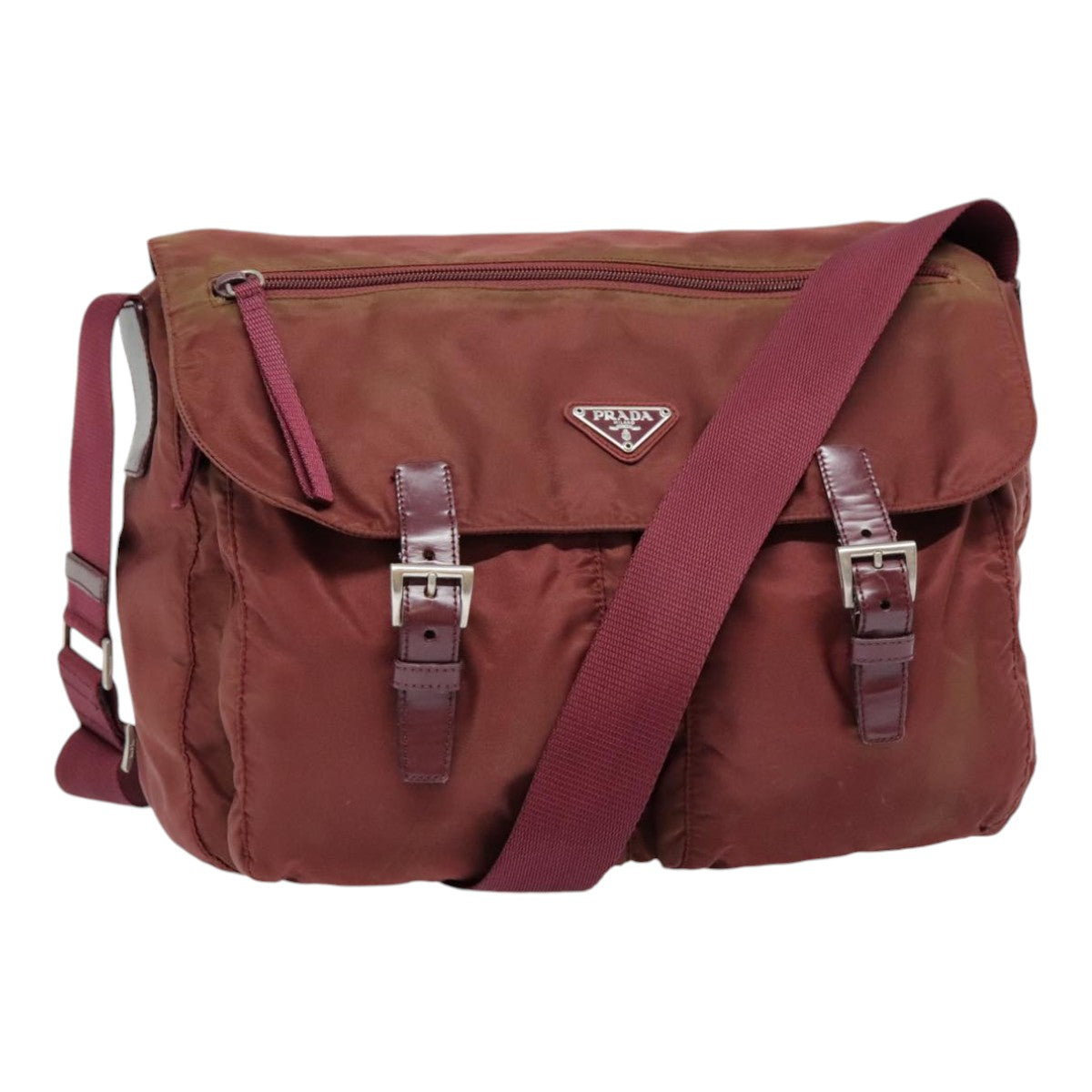 Luxury Prada Shoulder Bag Nylon Red  bs18145
