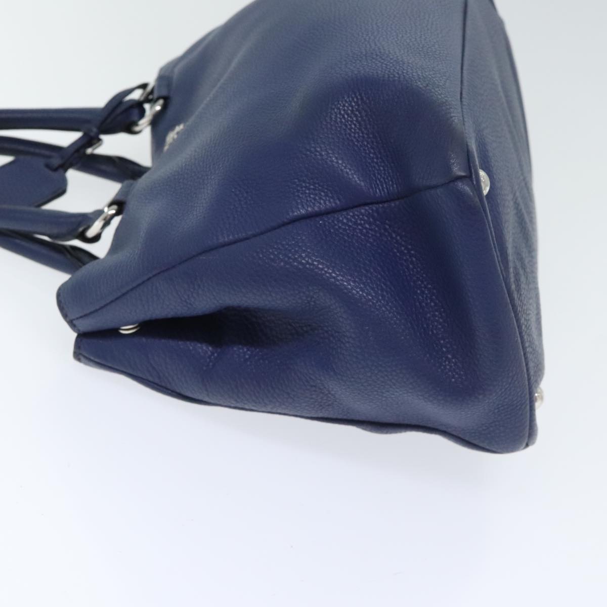 Luxury Prada Hand Bag Leather 2way Navy  bs18200