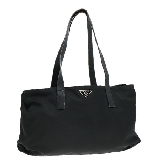 Luxury Prada Hand Bag Nylon Black Silver  bs18317