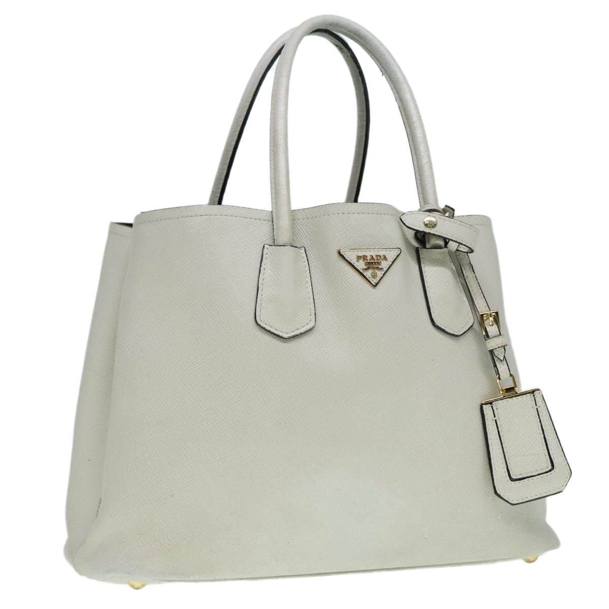 Luxury Prada Safiano leather Hand Bag White  bs18431