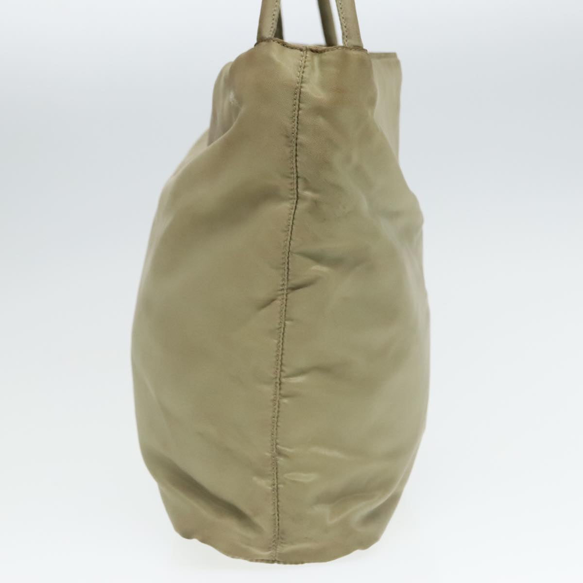 Luxury Prada Tote Bag Nylon Beige Silver  bs18439