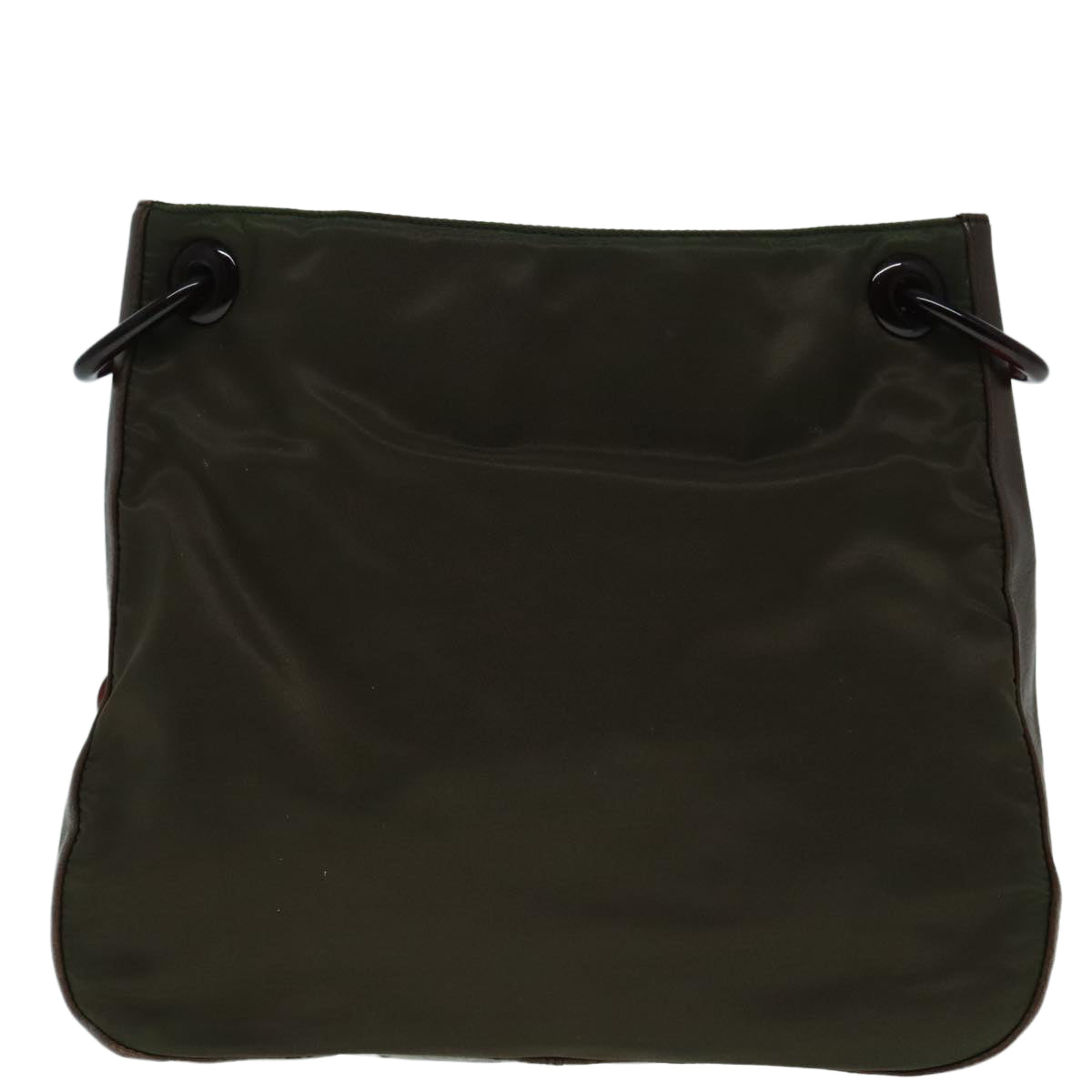 Luxury Prada Shoulder Bag Nylon Plastic Khaki  bs18500