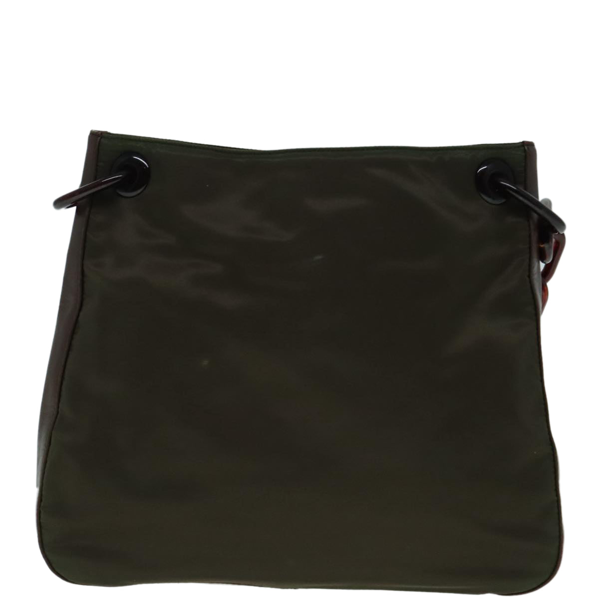 Luxury Prada Shoulder Bag Nylon Plastic Khaki  bs18500