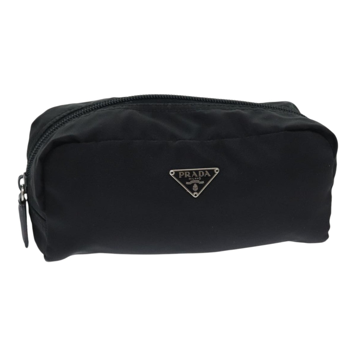 Luxury Prada Pouch Nylon Black Silver  bs18565