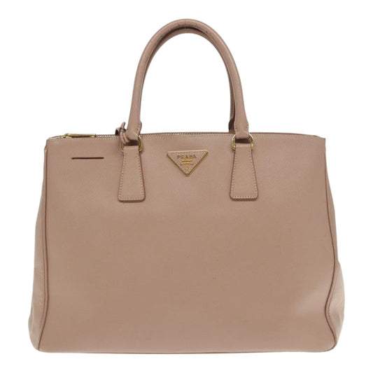 Luxury Prada Galleria Hand Bag Safiano leather Pink Gold  bs18675