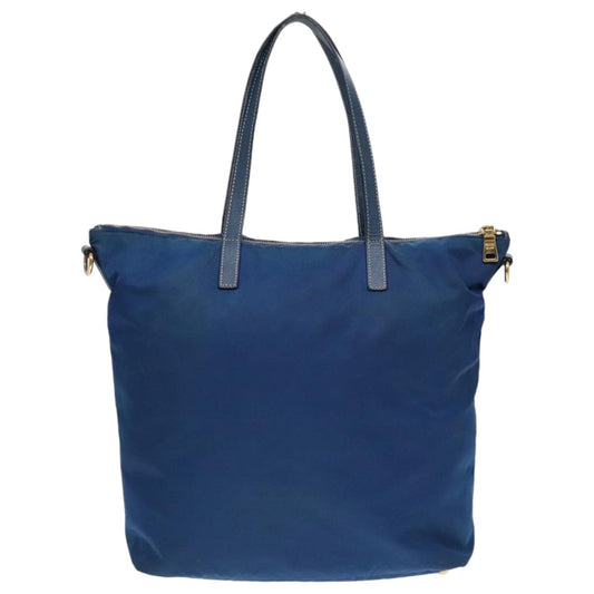 Luxury Prada Tote Bag Nylon Blue Gold  bs18821