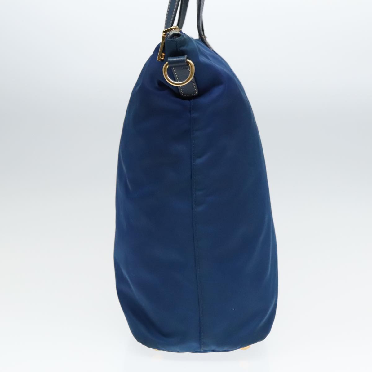 Luxury Prada Tote Bag Nylon Blue Gold  bs18821