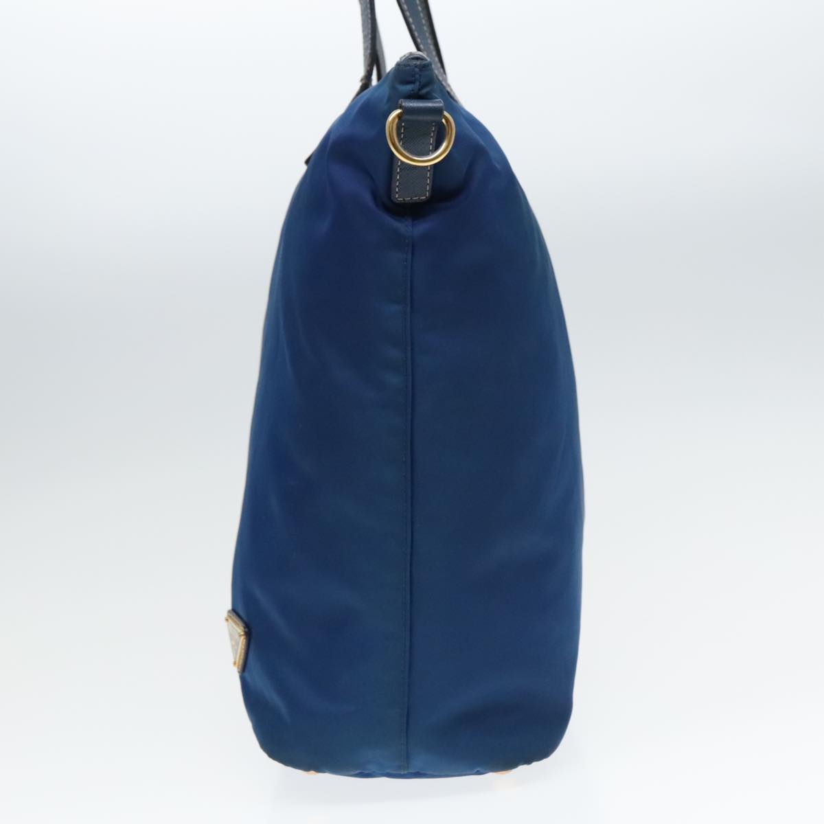 Luxury Prada Tote Bag Nylon Blue Gold  bs18821