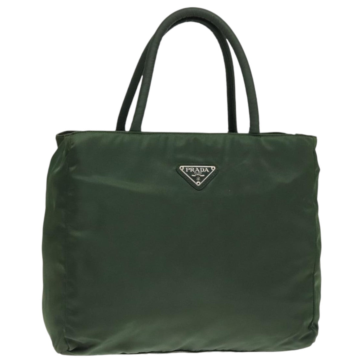 Luxury Prada Tote Bag Nylon Green Silver  bs18824
