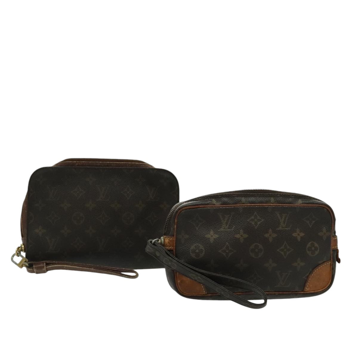 LOUIS VUITTON Monogram Clutch Bag 2Set LV bs18926