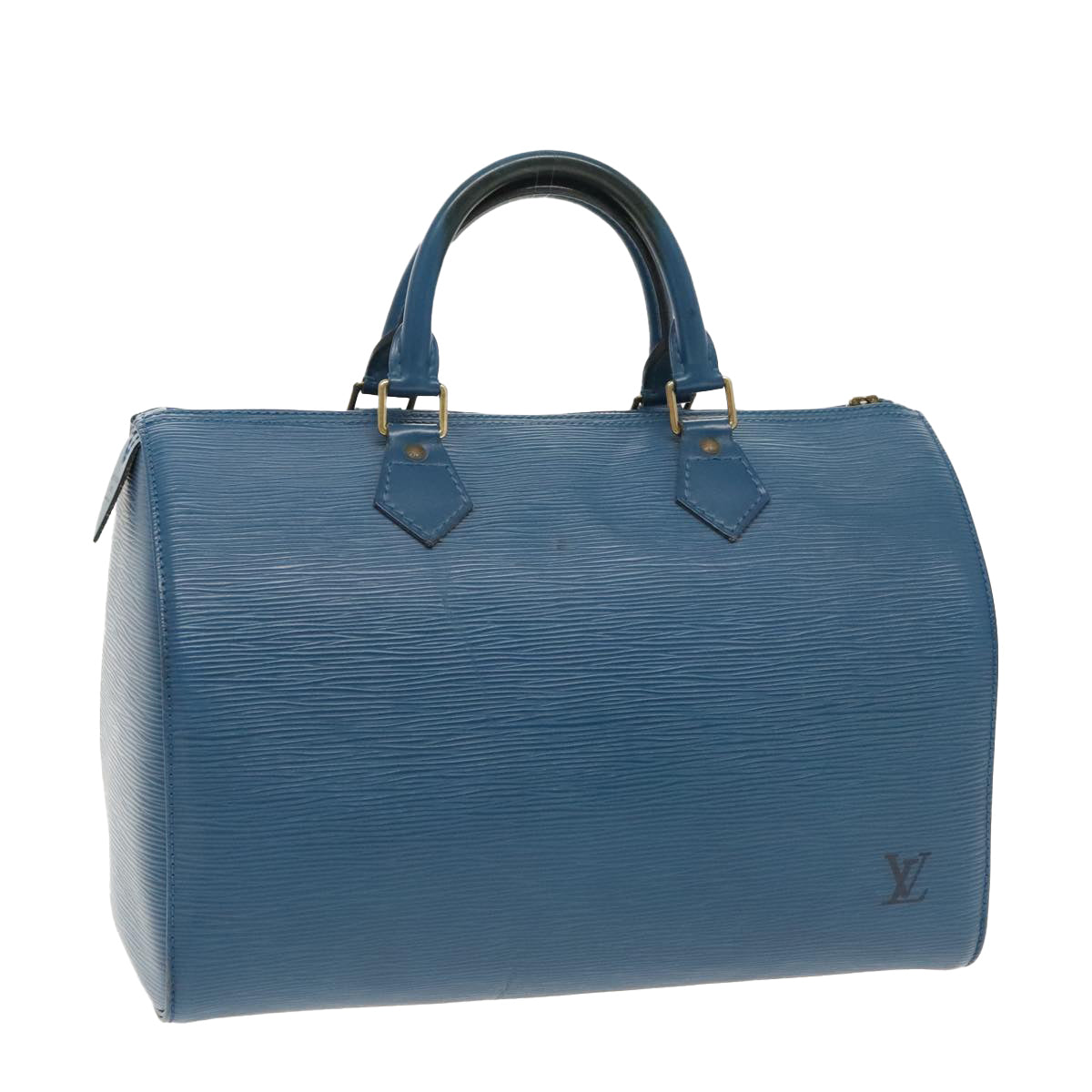 LOUIS VUITTON Epi Speedy 30 Hand Bag Toledo Blue M43005 LV bs18973
