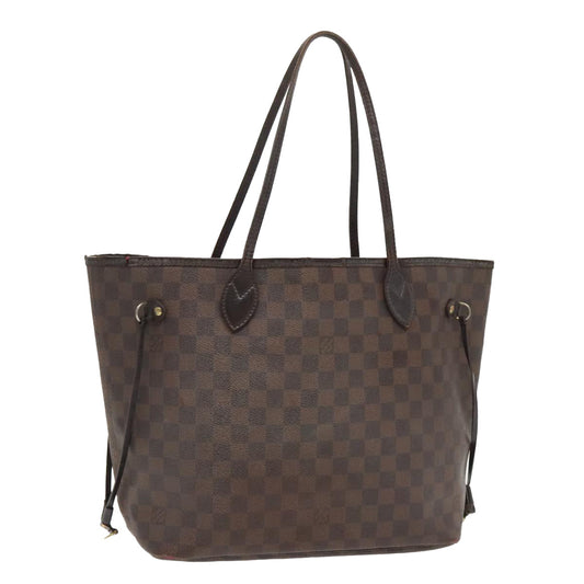LOUIS VUITTON Damier Ebene Neverfull MM Tote Bag N51105 LV bs18974