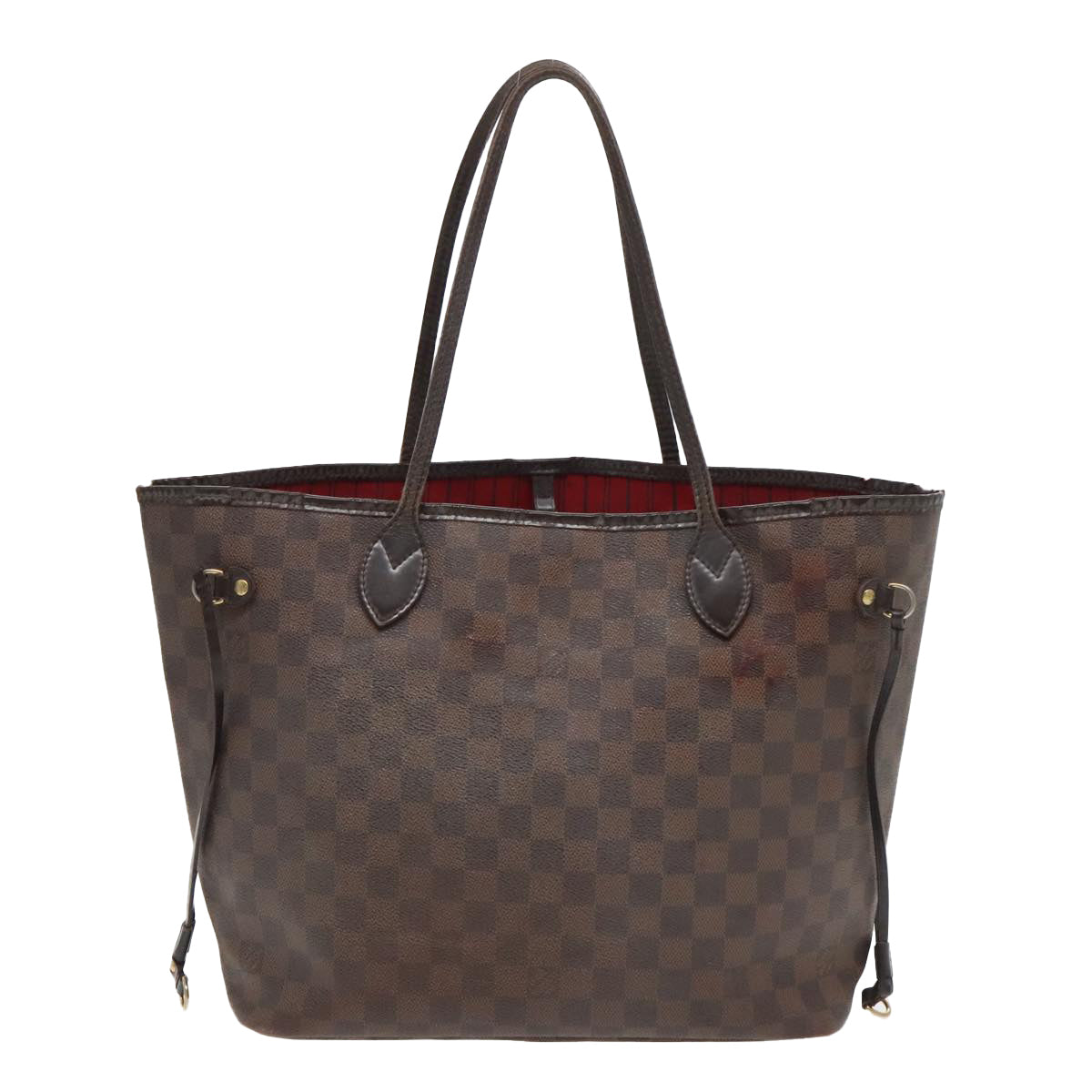 LOUIS VUITTON Damier Ebene Neverfull MM Tote Bag N51105 LV bs18974
