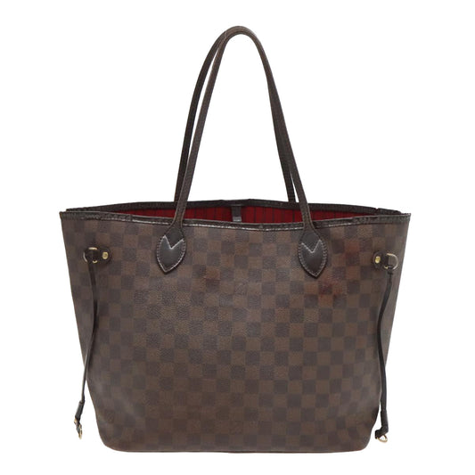 LOUIS VUITTON Damier Ebene Neverfull MM Tote Bag N51105 LV bs18974