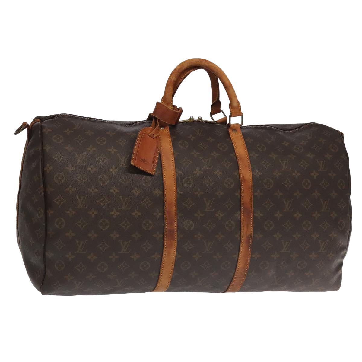 LOUIS VUITTON Monogram Keepall Bandouliere 60 Boston Bag M41412 LV bs18978