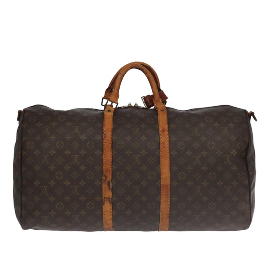 LOUIS VUITTON Monogram Keepall Bandouliere 60 Boston Bag M41412 LV bs18978
