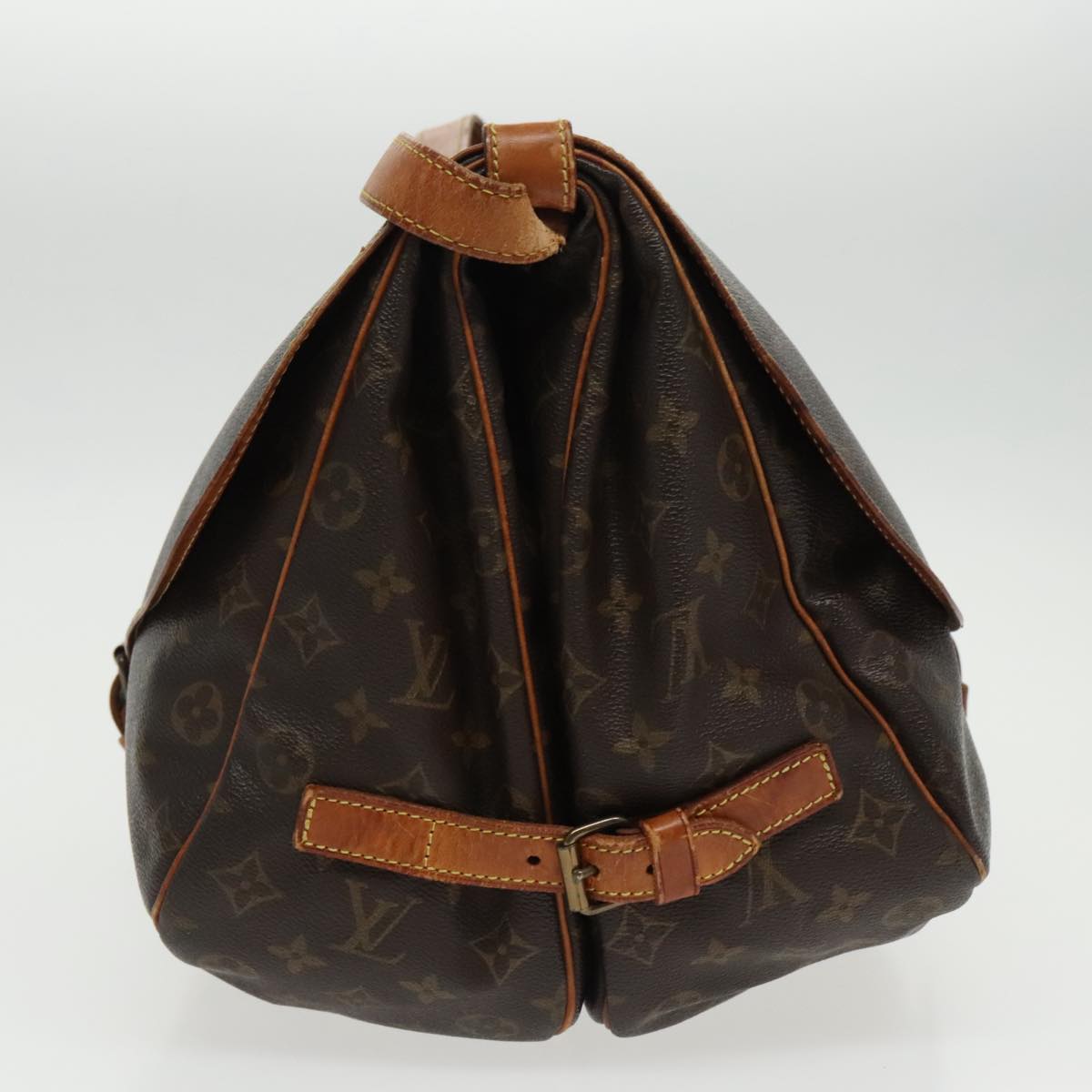 LOUIS VUITTON Monogram Saumur 35 Shoulder Bag M42254 LV bs19050