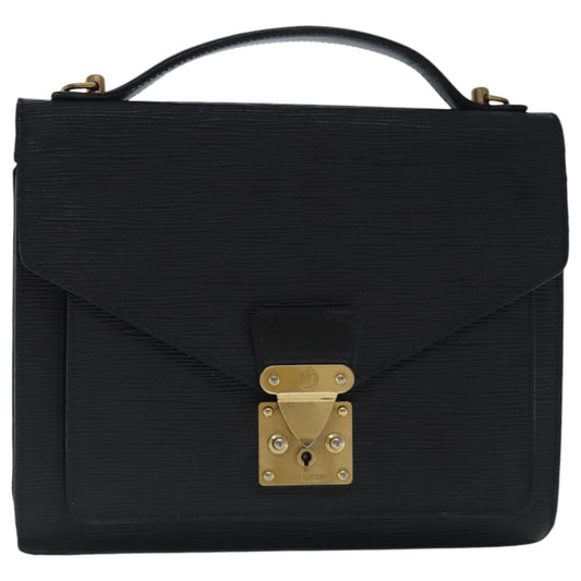 LOUIS VUITTON Epi Monceau 28 Hand Bag Black M52122 LV bs19052