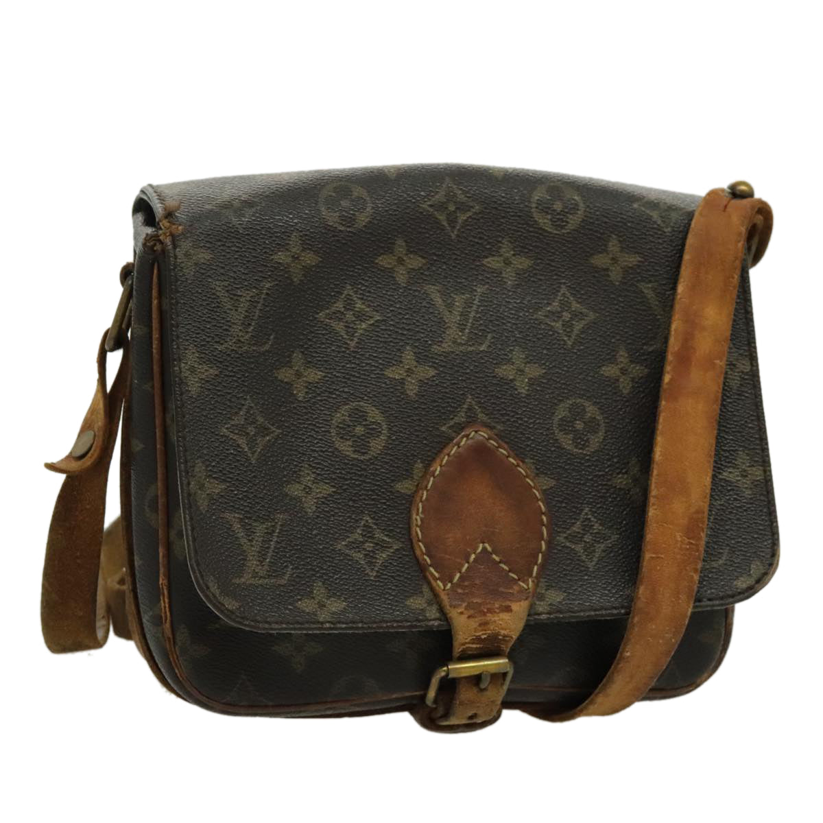 LOUIS VUITTON Monogram Cartouchiere MM Shoulder Bag M51253 LV bs19087