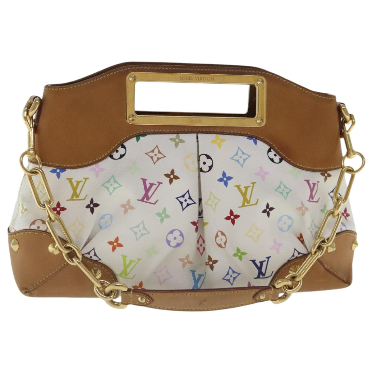 LOUIS VUITTON Monogram Multicolor Judy MM Hand Bag 2Way M40255 LV bs19143