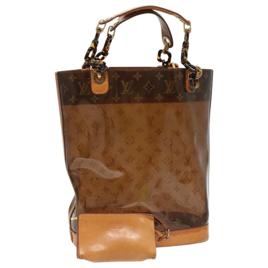LOUIS VUITTON Monogram Vinyl Cabas Amble PM Tote Bag Brown LV bs19240