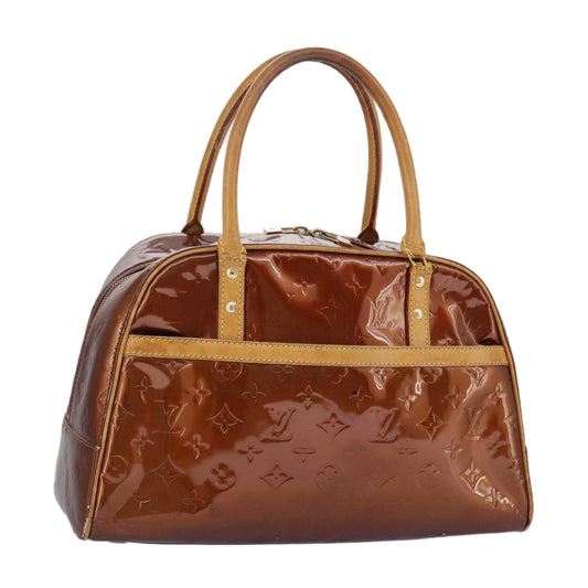 LOUIS VUITTON  Vernis Tompkins Square Hand Bag Bronze M91103 LV bs19348