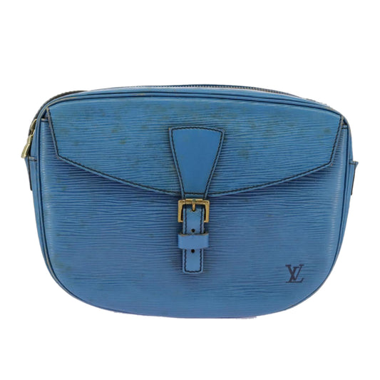 LOUIS VUITTON Epi June Feuille Shoulder Bag Blue M52155 LV bs19357