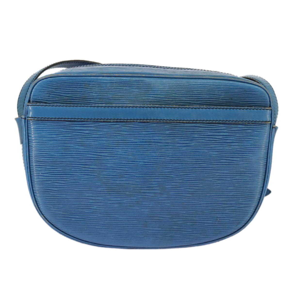 LOUIS VUITTON Epi June Feuille Shoulder Bag Blue M52155 LV bs19357