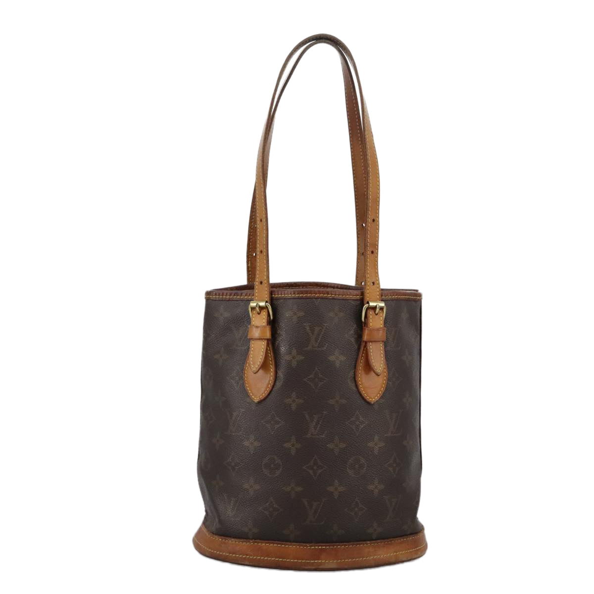 LOUIS VUITTON Monogram Bucket PM Shoulder Bag M42238 LV bs19361