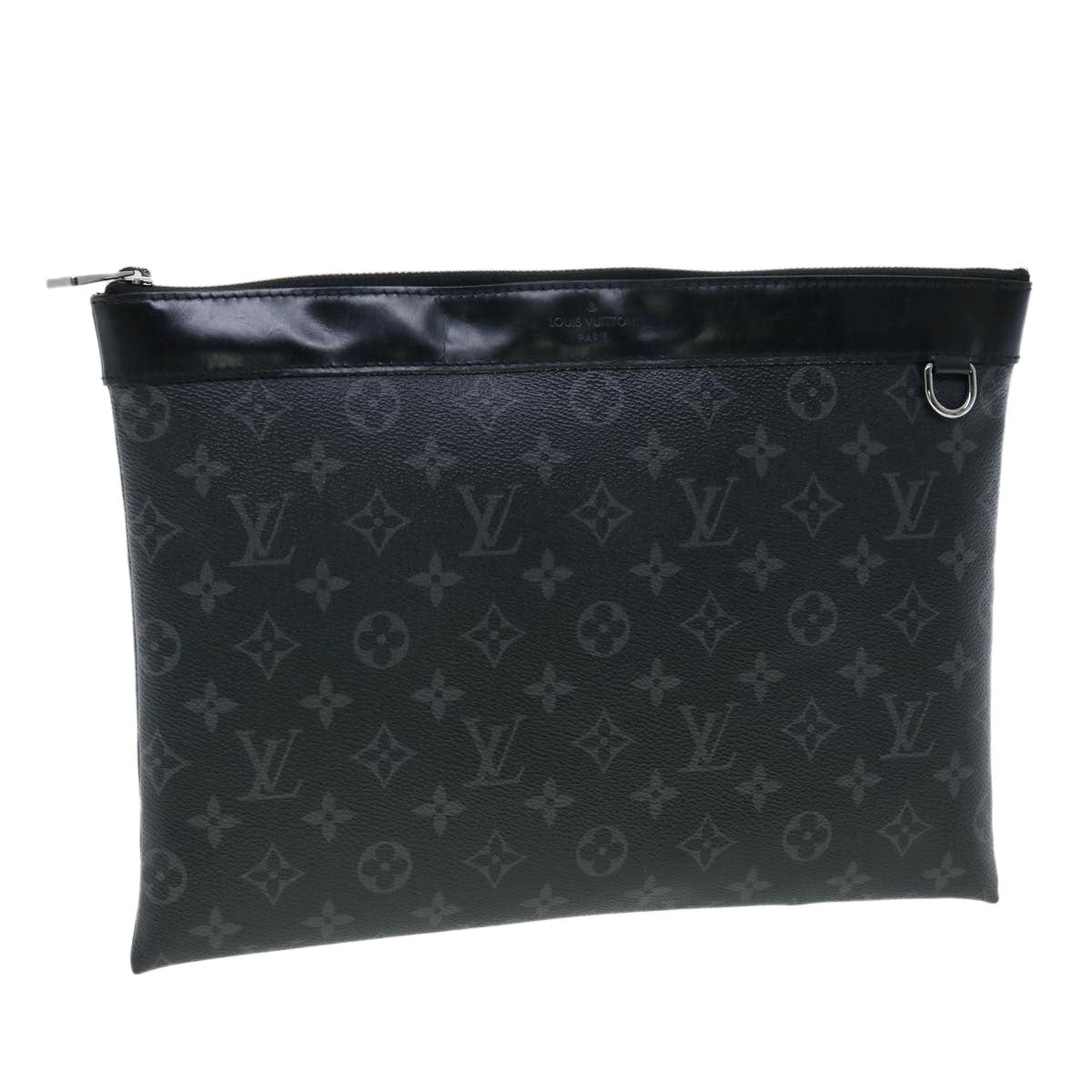 LOUIS VUITTON Monogram Eclipse Pochette Discovery Clutch Bag M62291 bs2259