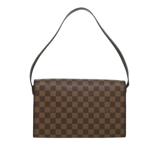 LOUIS VUITTON Damier Ebene Tribeca Ron Shoulder Bag N51160 LV bs2483