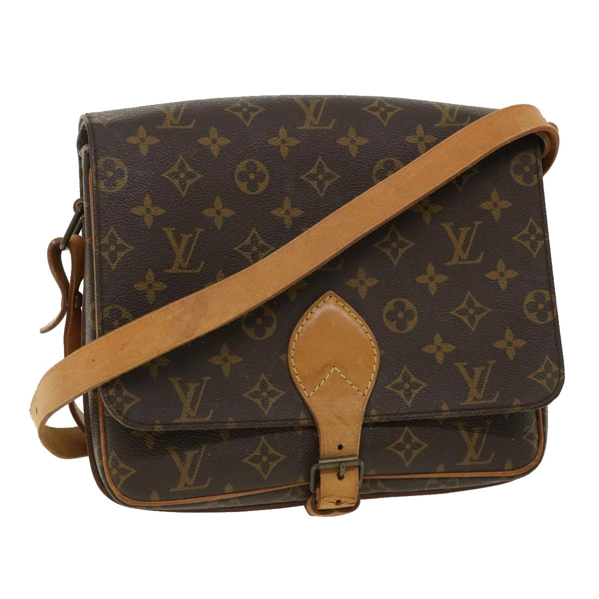 LOUIS VUITTON Monogram Cartouchiere GM Shoulder Bag L027 LV bs2593