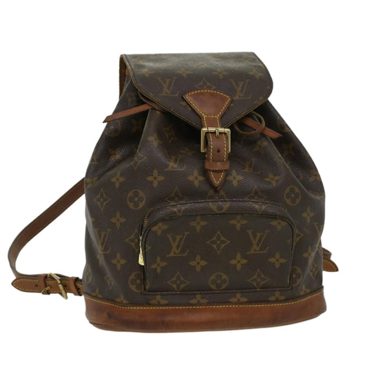 LOUIS VUITTON Monogram Montsouris MM Backpack M51136 LV bs3292