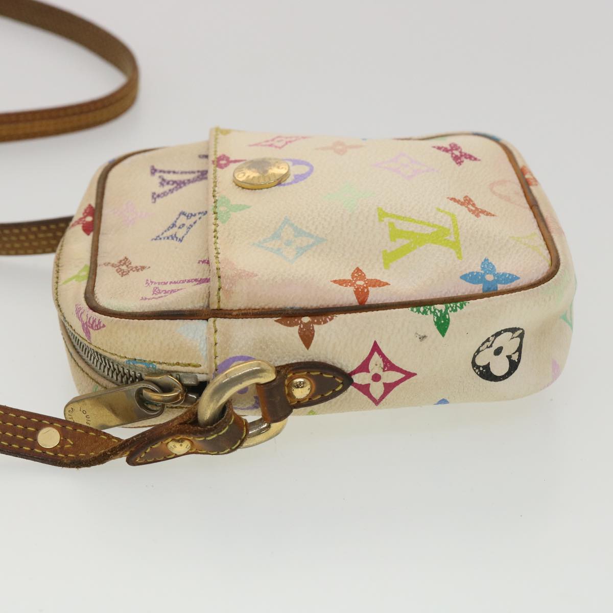 LOUIS VUITTON Monogram Multicolor lift Shoulder Bag White M40055 LV bs3533