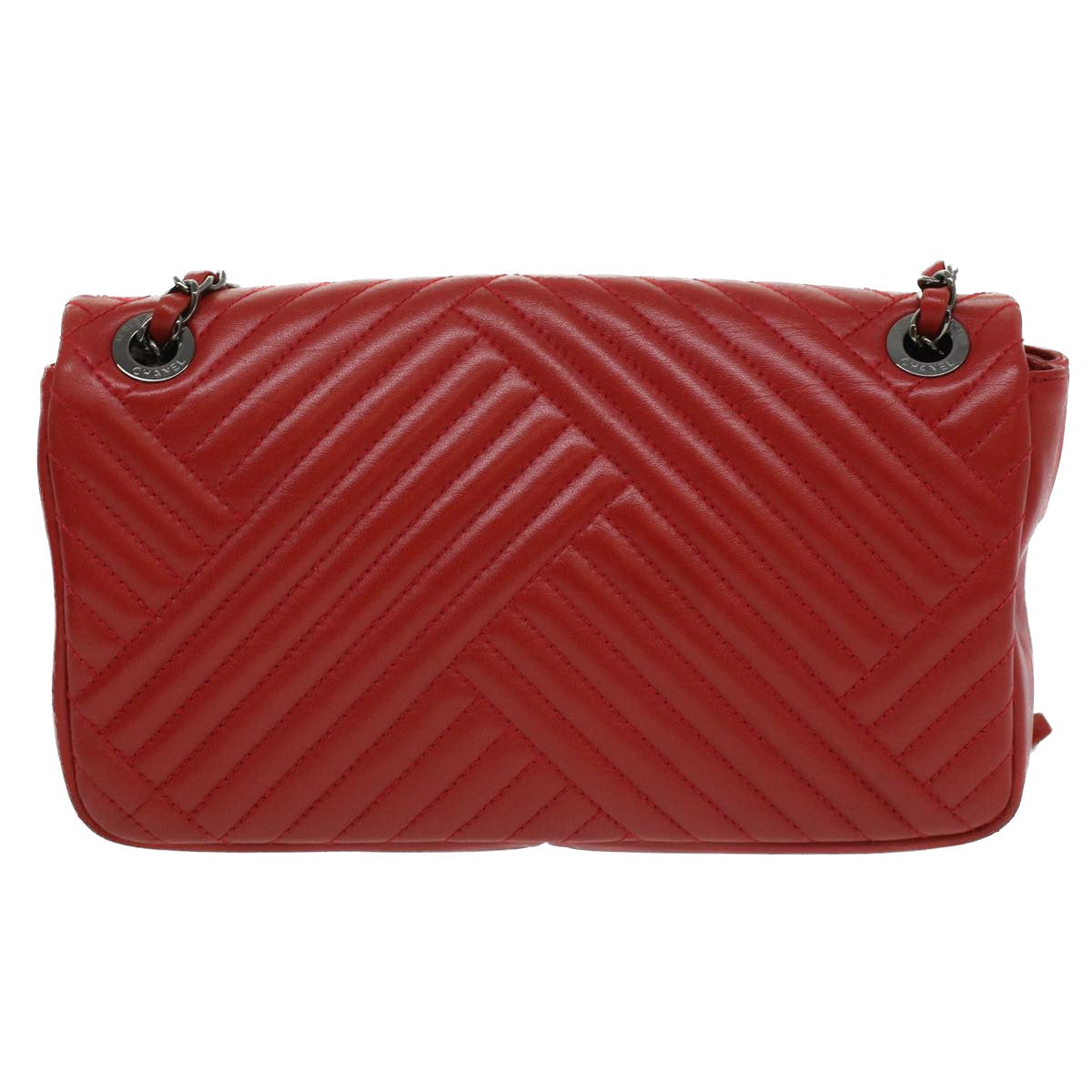 Luxury Chanel Chain Shoulder Bag Lamb Skin Red CC  bs3636A