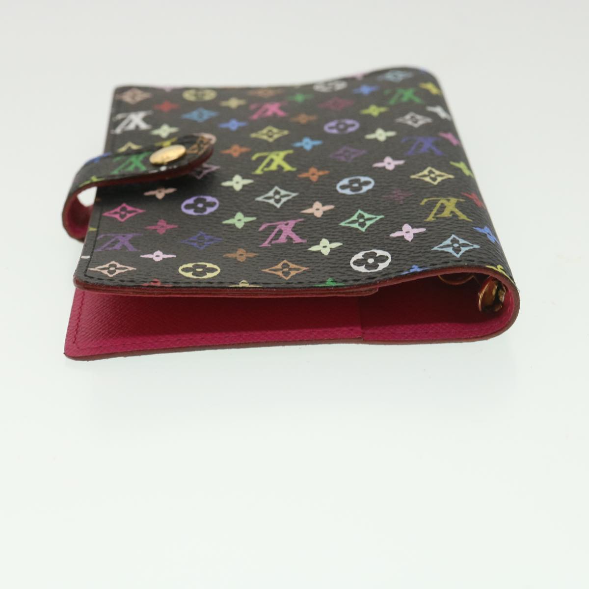 LOUIS VUITTON Multicolor Agenda PM Day Planner Cover Noir R20895 LV bs3800