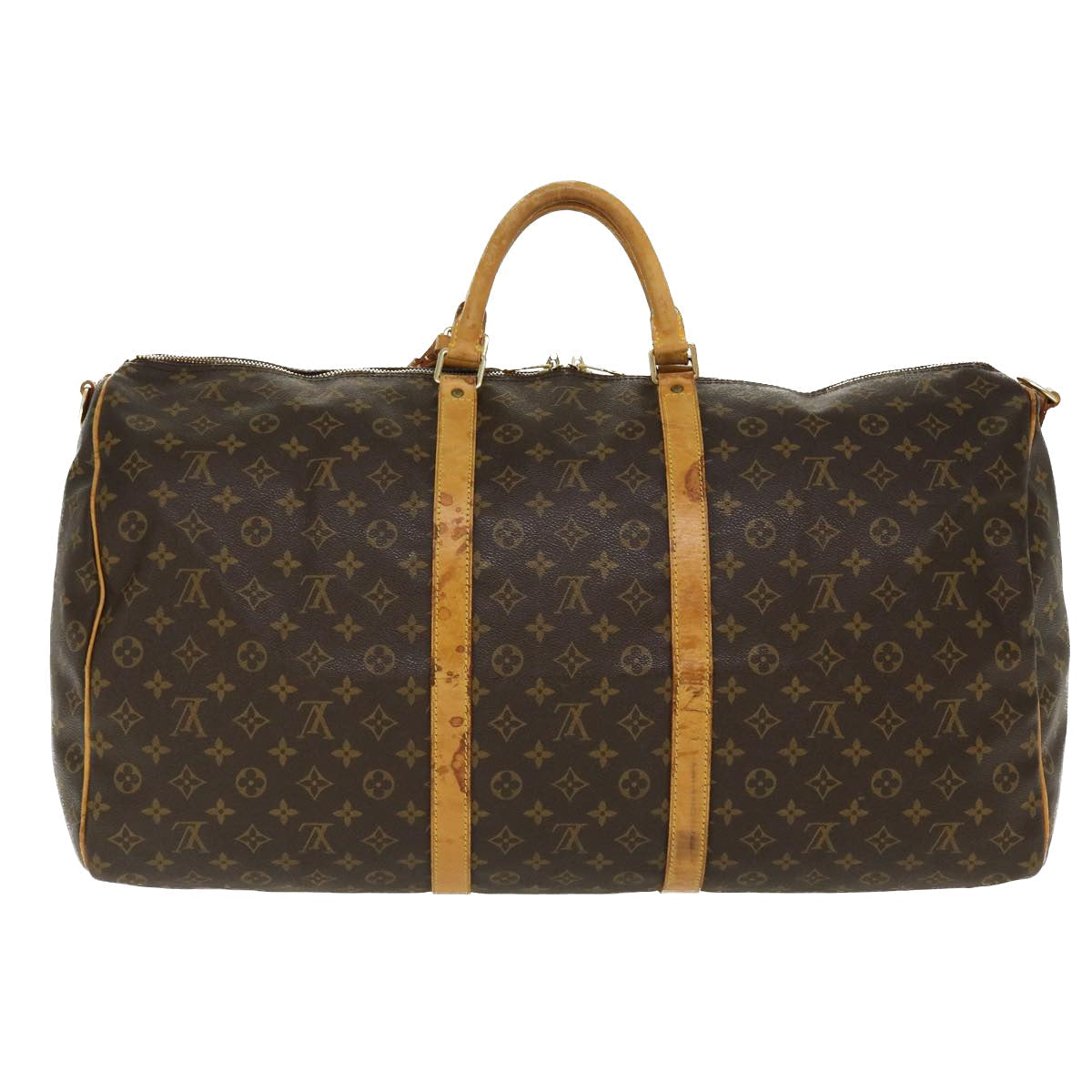 LOUIS VUITTON Monogram Keepall Bandouliere 60 Boston Bag M41412 LV bs4176