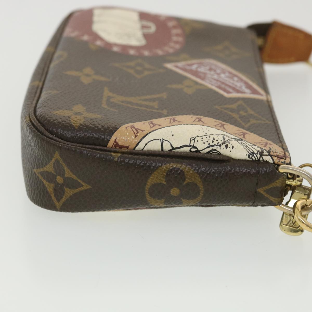 LOUIS VUITTON Monogram patch Mini Pochette Accessoires Pouch M95804 bs4426