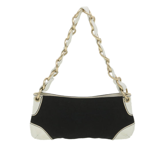 Luxury Chanel Shoulder Bag Canvas Black CC  bs4514