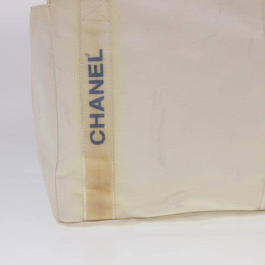 Luxury Chanel Shoulder Bag Nylon White CC  bs4932