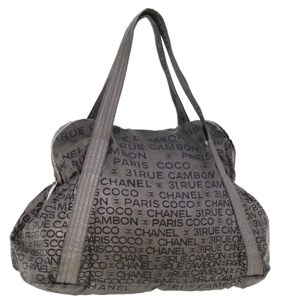 Luxury Chanel Unlimited Shoulder Bag Nylon Silver CC  bs5716