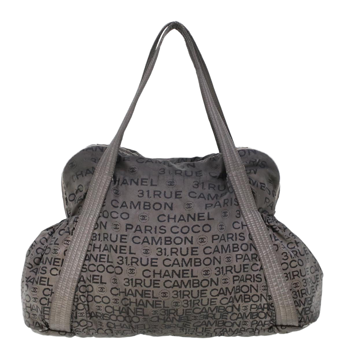 Luxury Chanel Unlimited Shoulder Bag Nylon Silver CC  bs5716