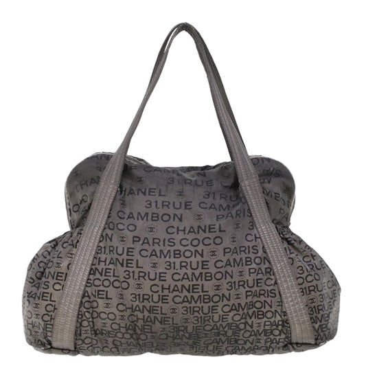 Luxury Chanel Unlimited Shoulder Bag Nylon Silver CC  bs5716
