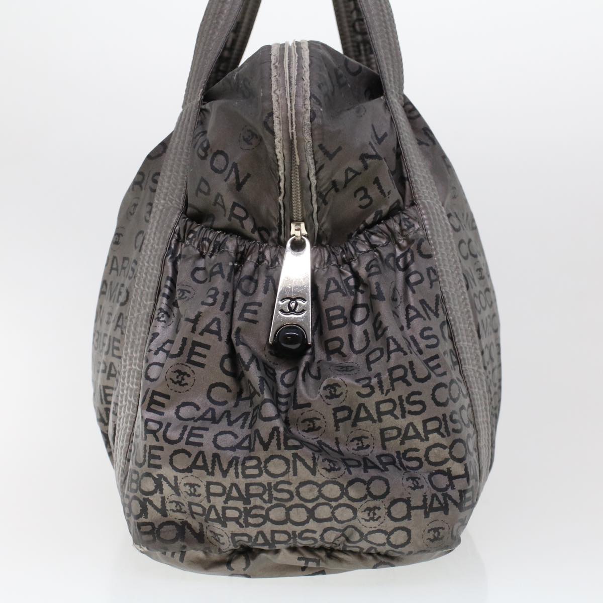 Luxury Chanel Unlimited Shoulder Bag Nylon Silver CC  bs5716