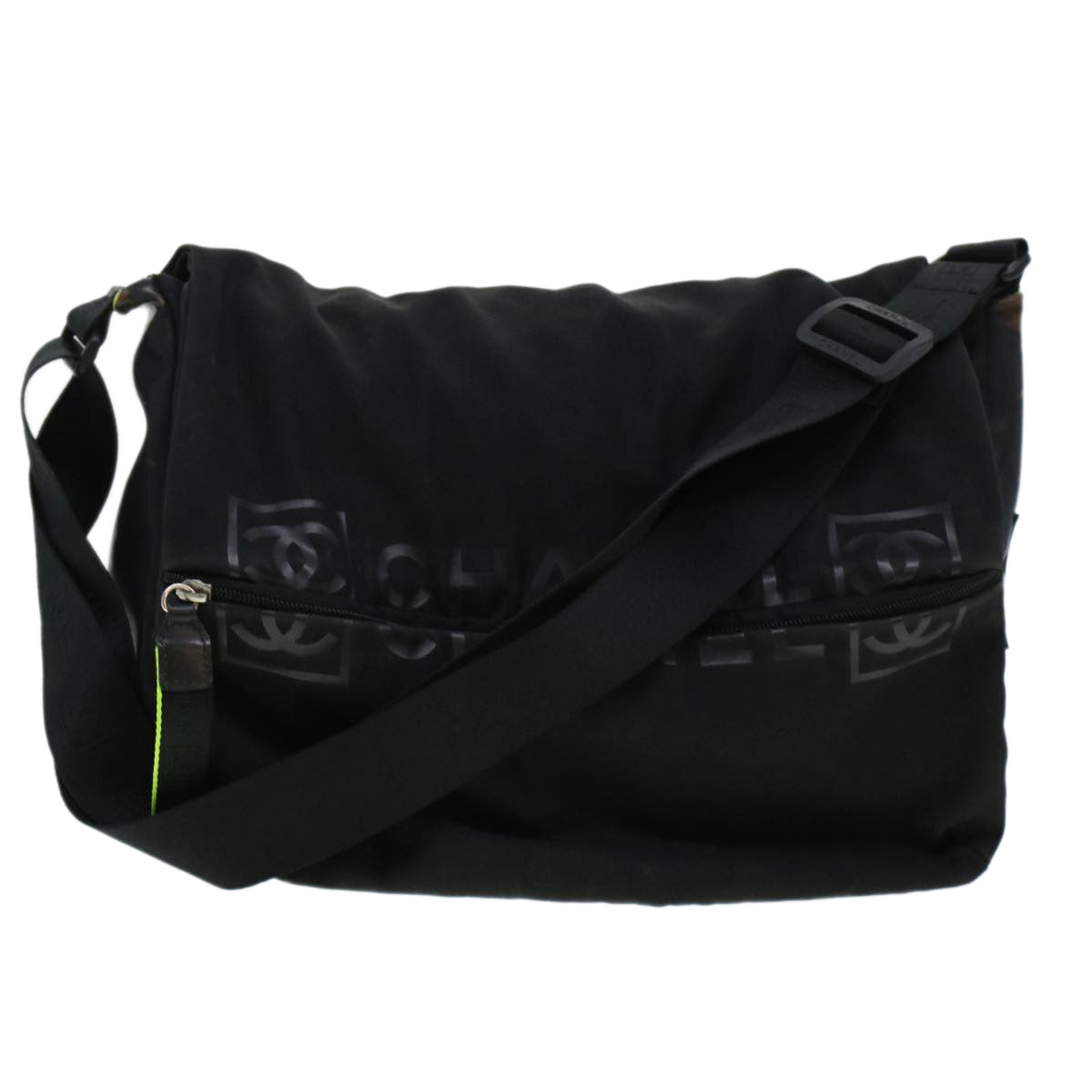 Luxury Chanel Shoulder Bag Nylon Black CC  bs6077