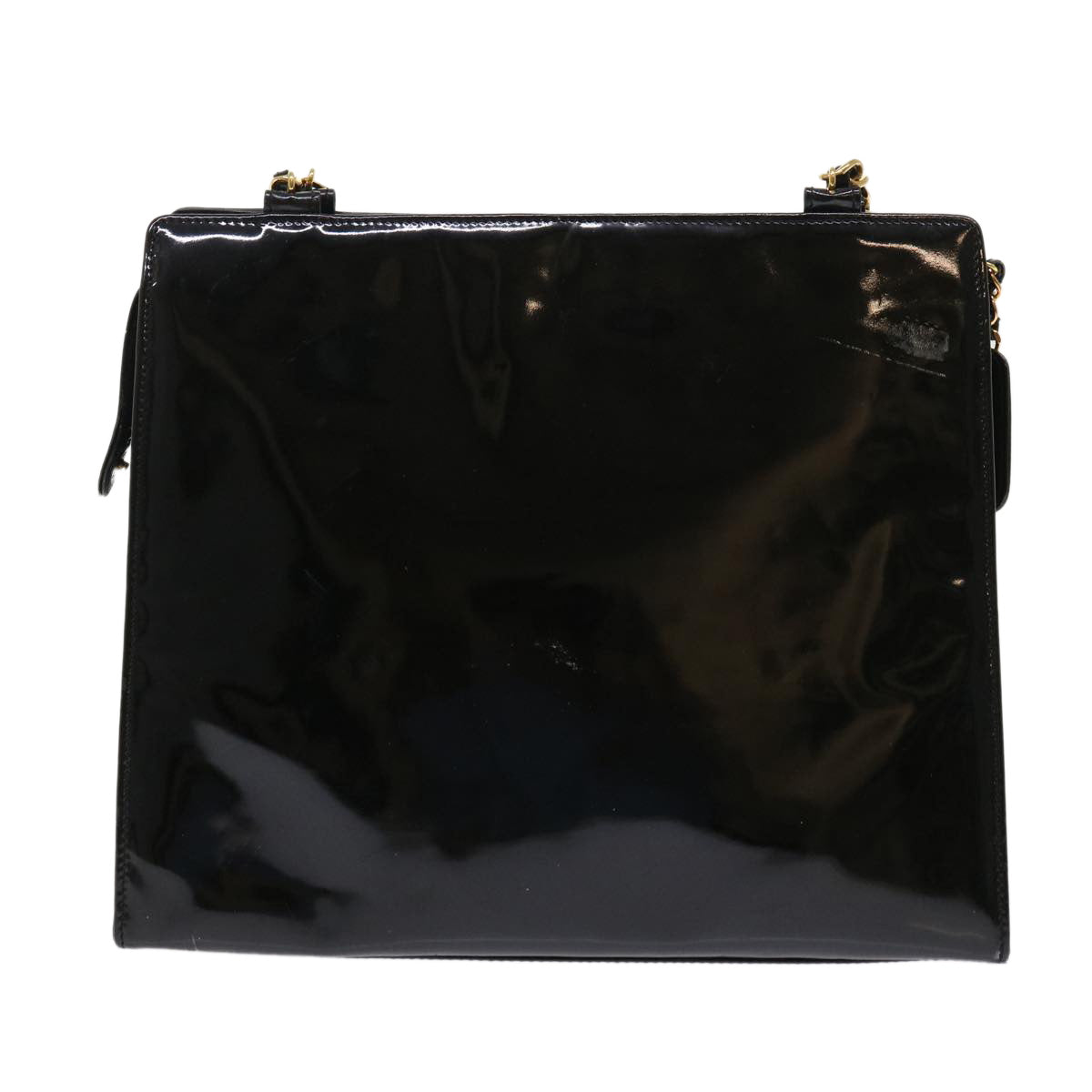 Luxury Chanel Chain Shoulder Bag Patent leather Black CC  bs6435