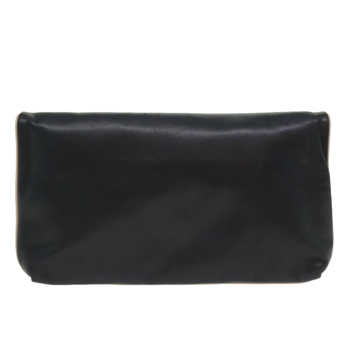 Luxury CELINE Clutch Bag Leather Navy  6874