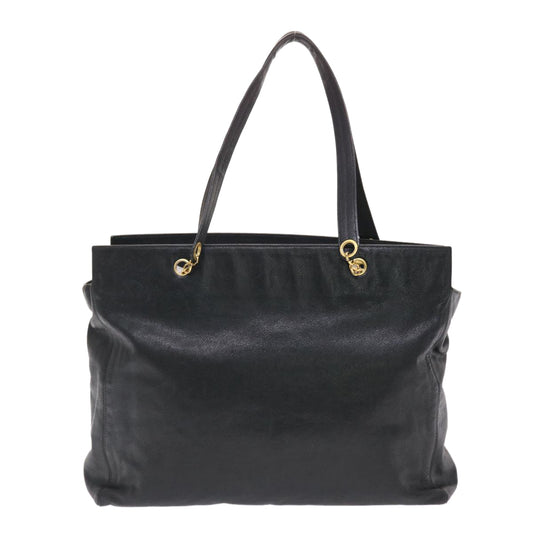 Luxury Chanel COCO Mark Shoulder Bag Caviar Skin Black CC  bs6929
