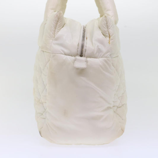 Luxury Chanel Coco Cocoon Hand Bag Patent Leather White CC  bs6942